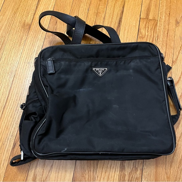Prada black nylon diaper bag preloved 100% authentic - Picture 1 of 6